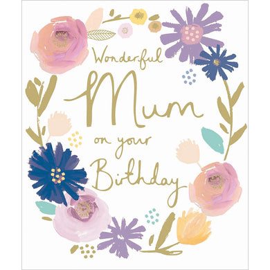 Wonderful Mum on your Birthday - The Alresford Gift Shop