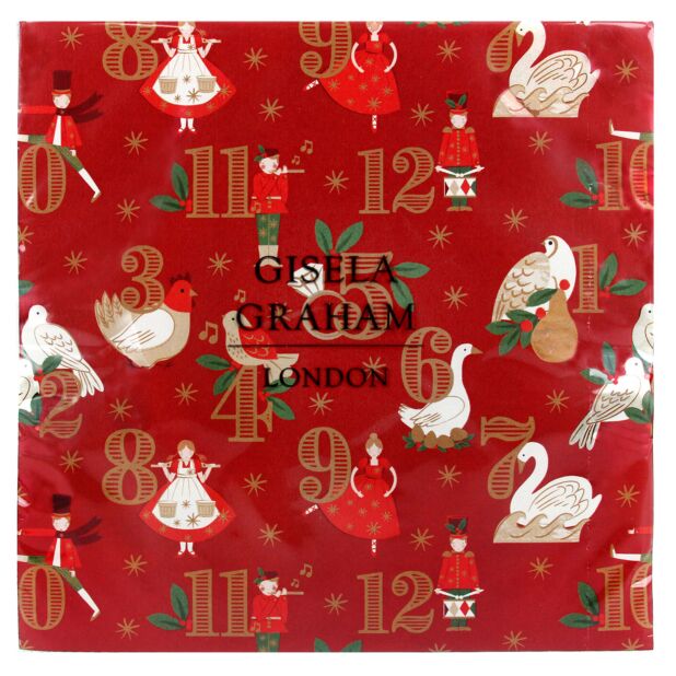 12 Days of Christmas napkins by Gisela Graham