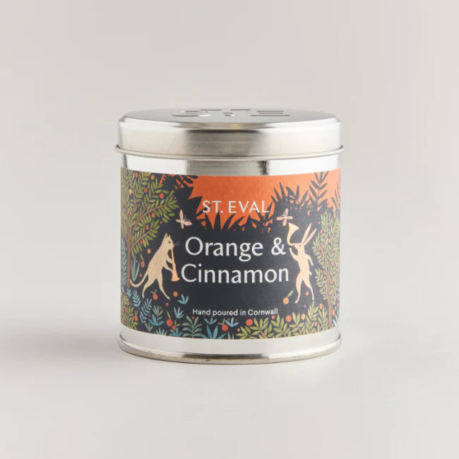 Orange and cinammon candle by ST Eval