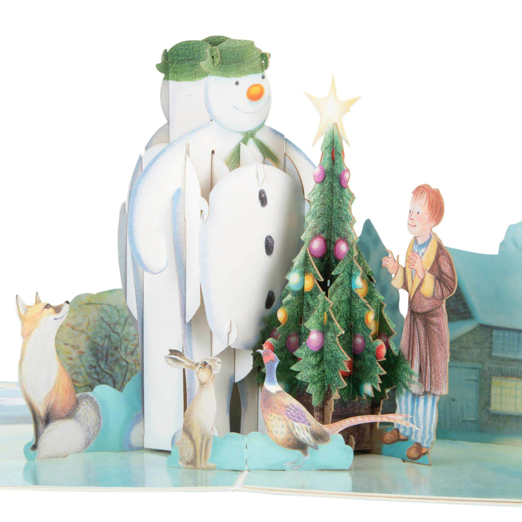 The Snowman - Handmade pop up card -