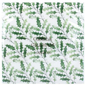 Holly and white berry napkins by Gisela Graham