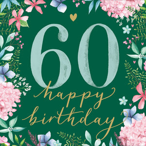 60 - Happy Birthday greeting card