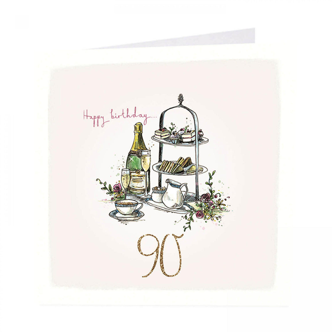 90 Happy birthday greeting card