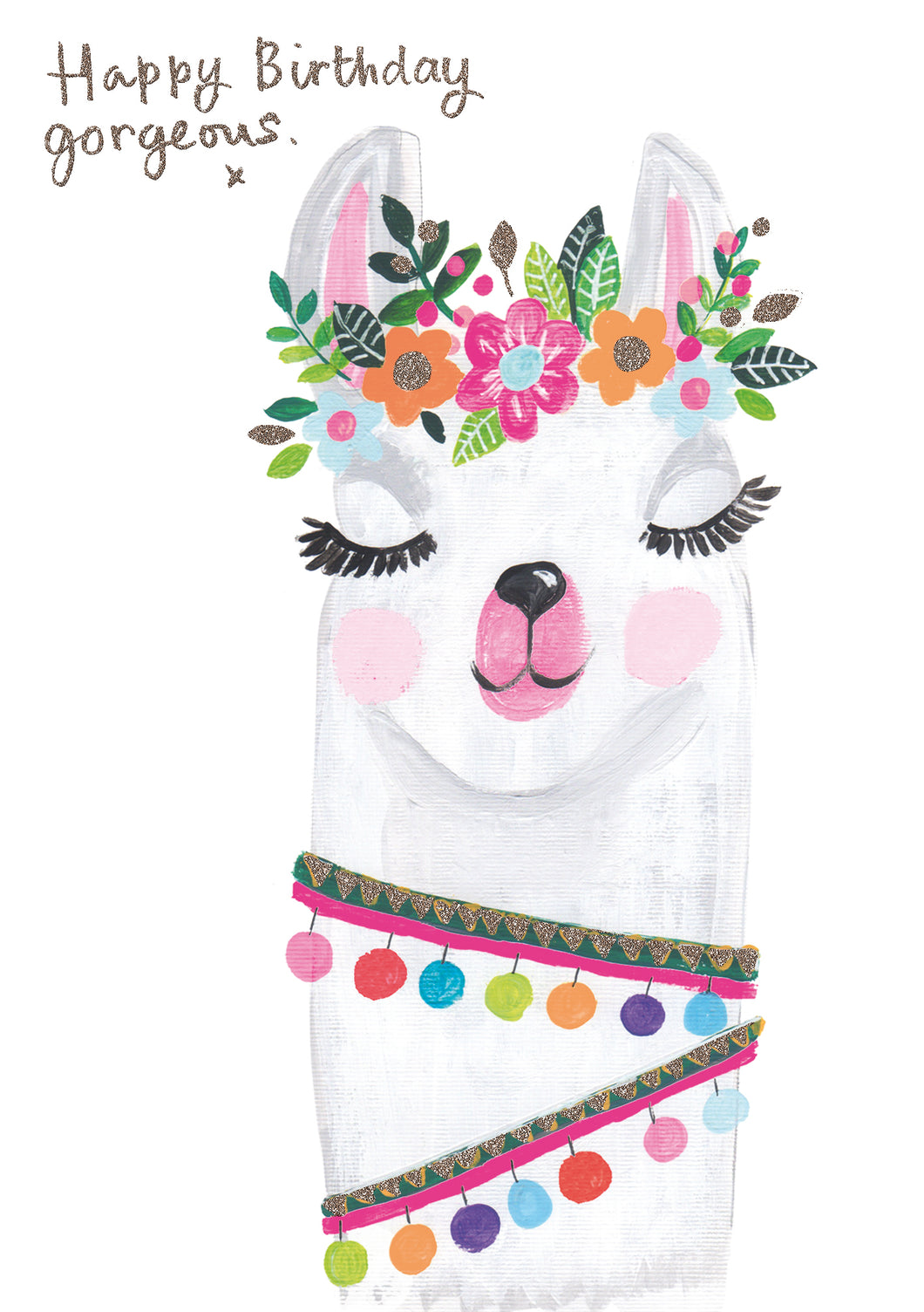 Happy birthday gorgeous ( alpaca) - The Alresford Gift Shop