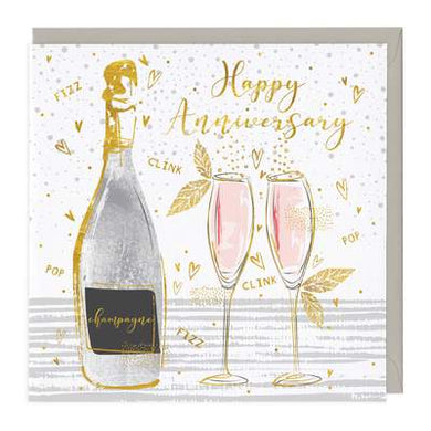 Happy anniversary champagne - The Alresford Gift Shop
