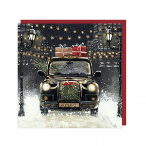 Christmas Taxi - Charity Christmas pack of 6 Artbeat  Christmas cards- Shelter