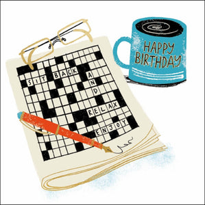 Crossword puzzle birthday card