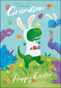 To a special Grandson - Easter card