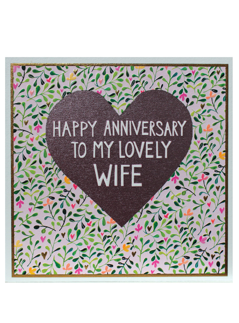 Happy Anniversary to my lovely Wife - The Alresford Gift Shop