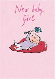 New baby girl - Quentin Blake card