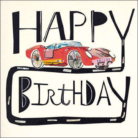 Birthday card - car