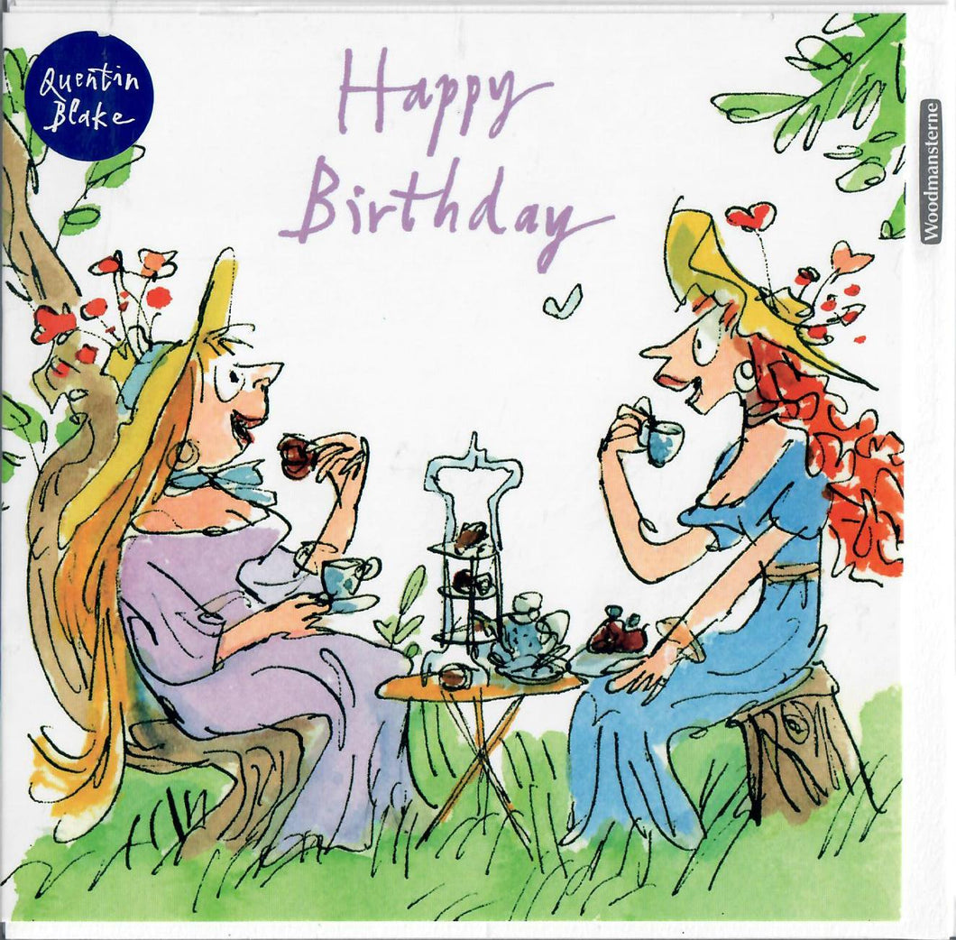 Ladies afternoon tea birthday card